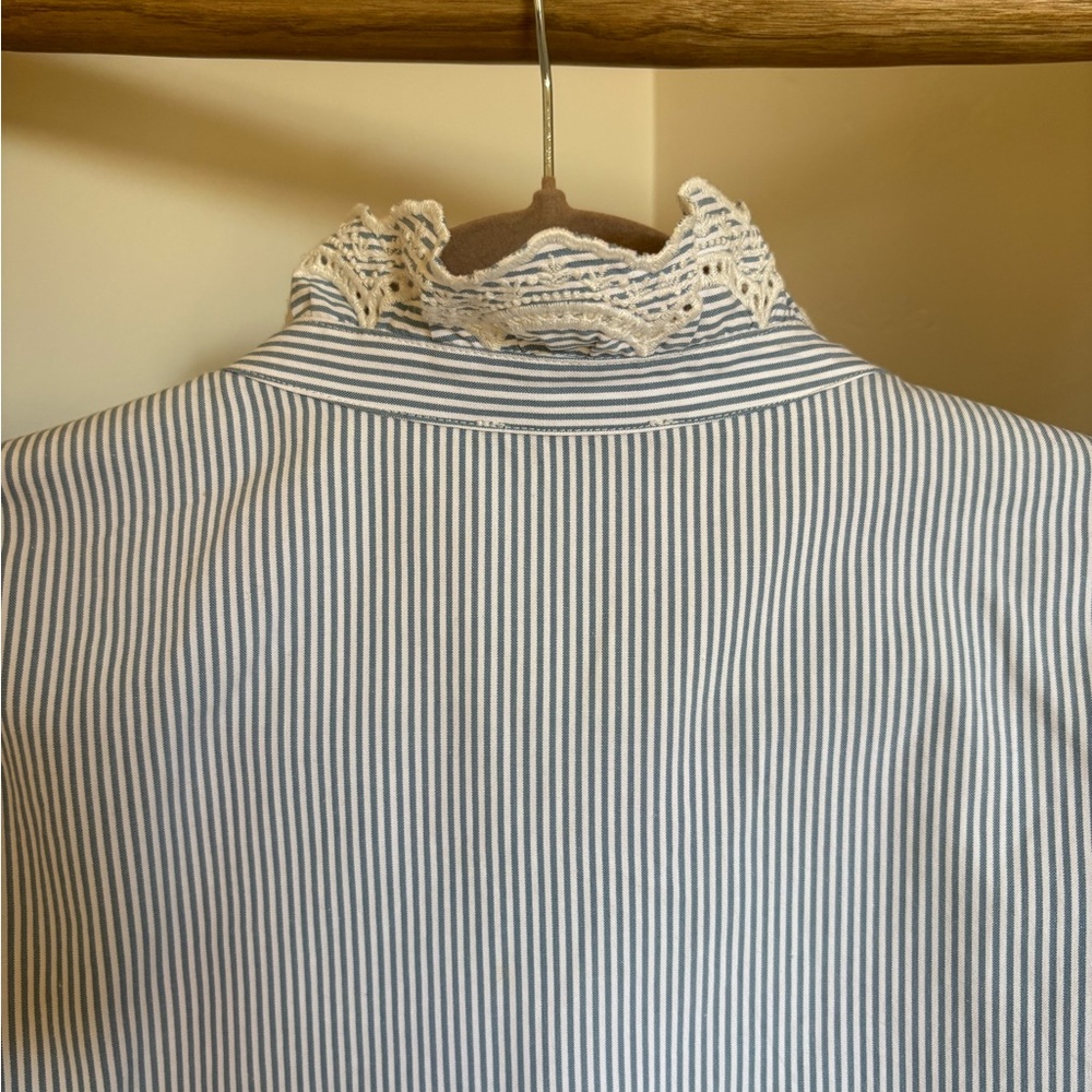Sezane Chlo Blouse w/ Lace-Trim / 6 - Picture 8 of 8